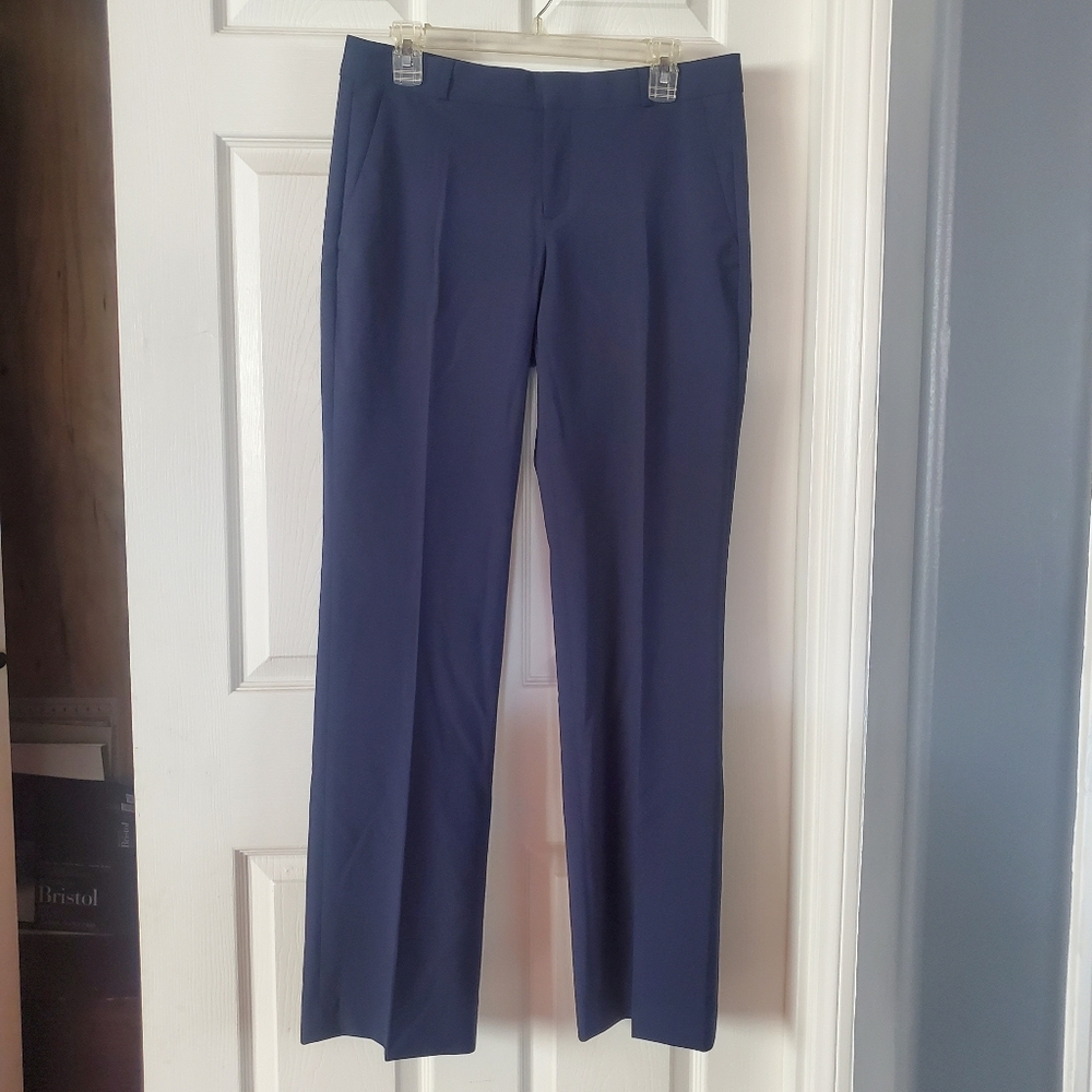 Banana Republic Navy Straight-Leg Dress Pants
